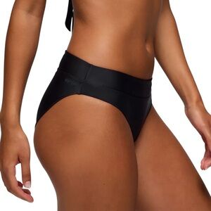 Prana Summer Wave Women's Midrise Bikini Bottom Black Size Small